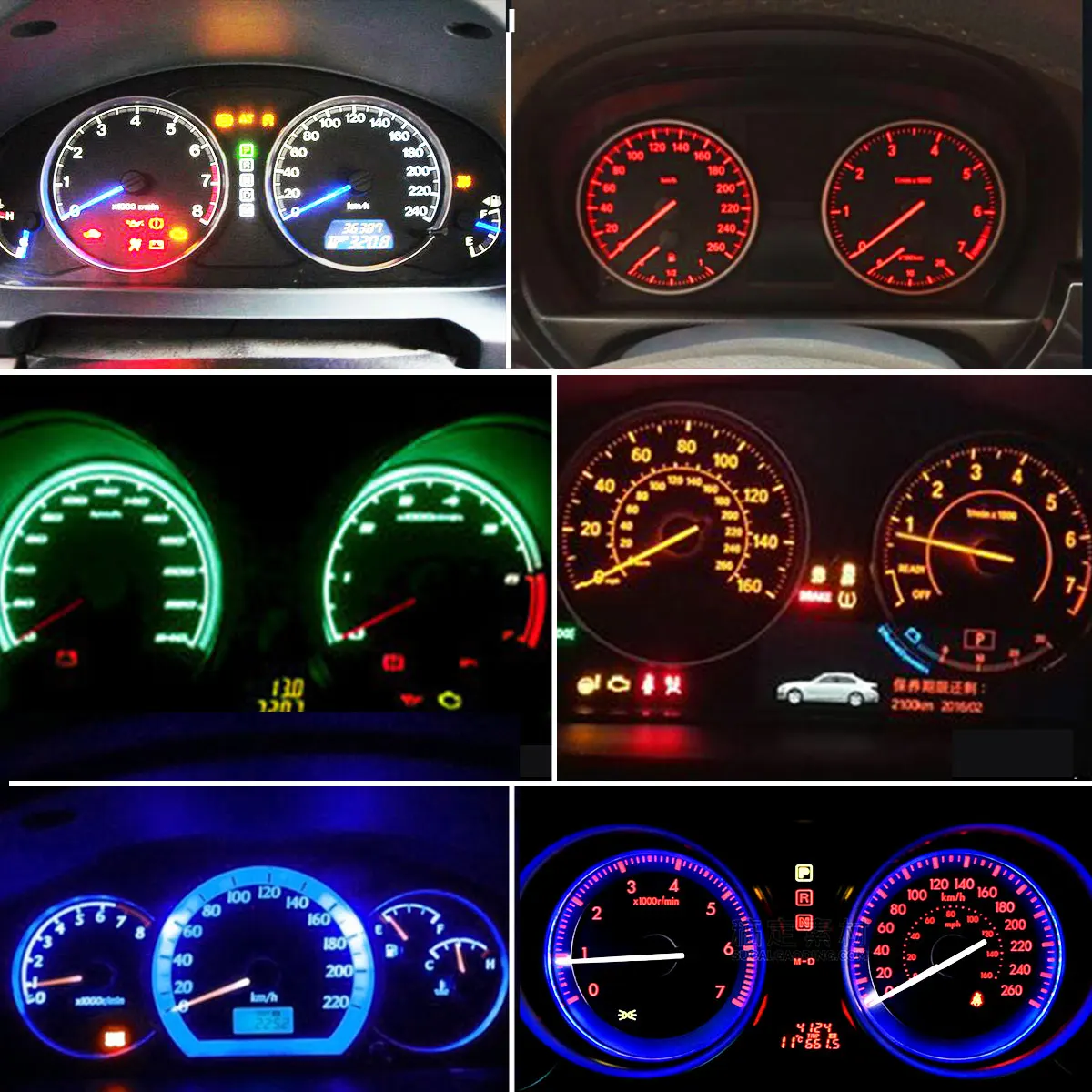T5 Led-leuchten W 1,2 W W3W LED Auto Innen Licht Auto Seite (10 Stück) – Bild 3