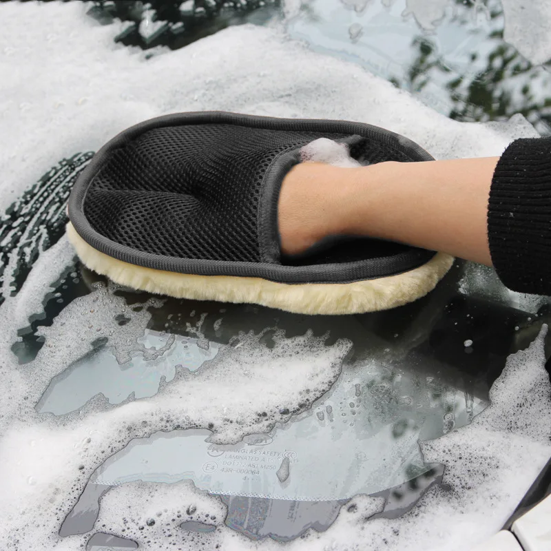 Auto Styling Wolle Weiche Auto Waschen Handschuhe Reinigung Pinsel – Bild 3