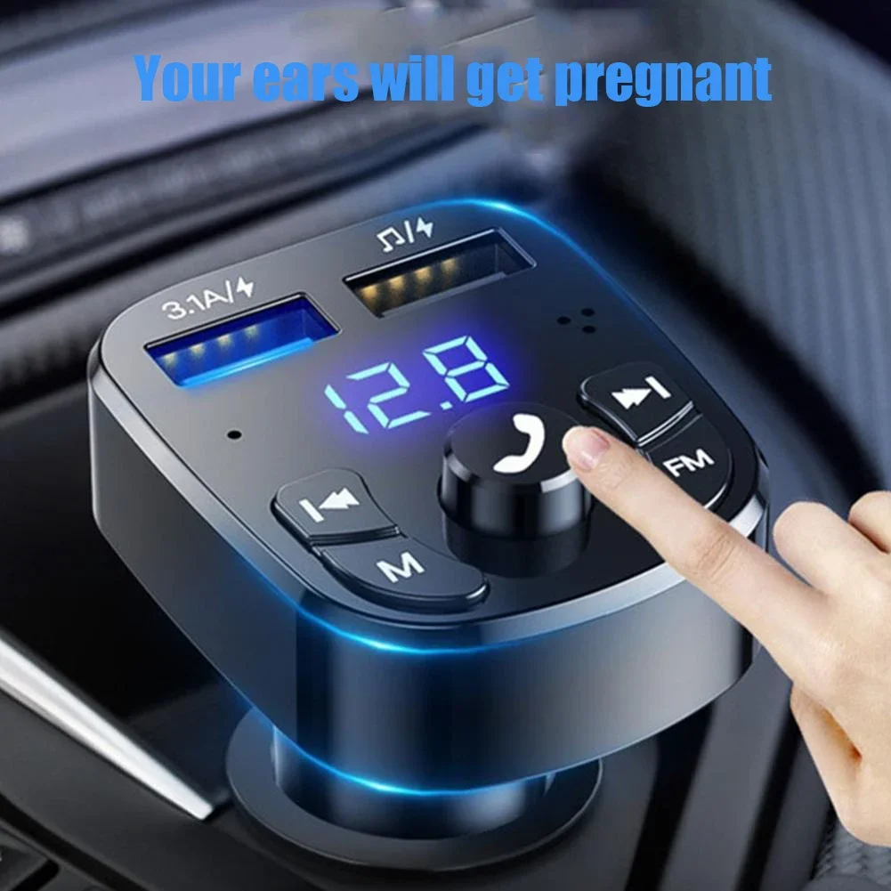 Auto-Freisprecheinrichtung, Bluetooth-kompatibel, 5.0 FM-Transmitter – Bild 5
