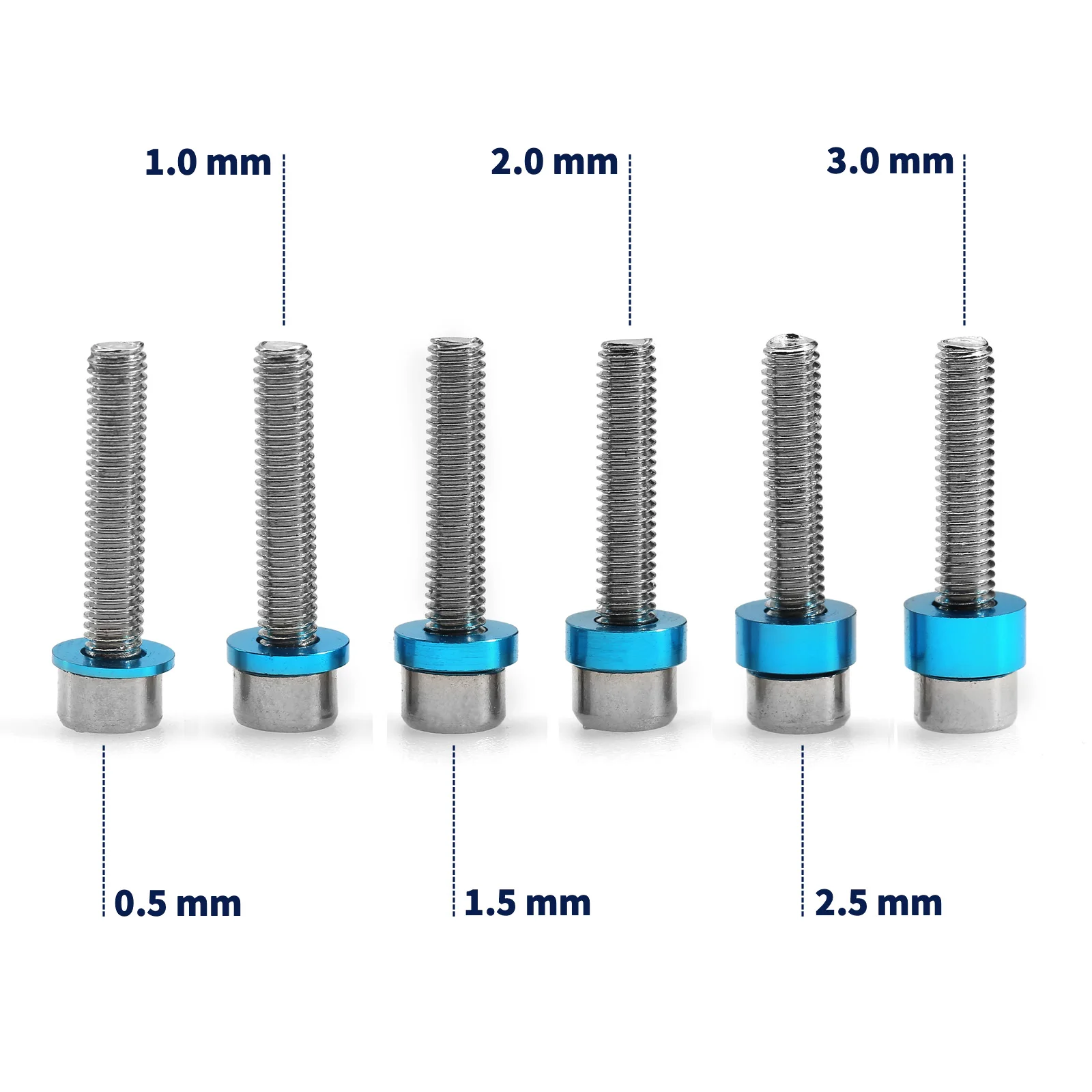 M3 Schraube Spacer Set 3mm Schrauben Flache Dichtung (24 Stück) – Bild 3
