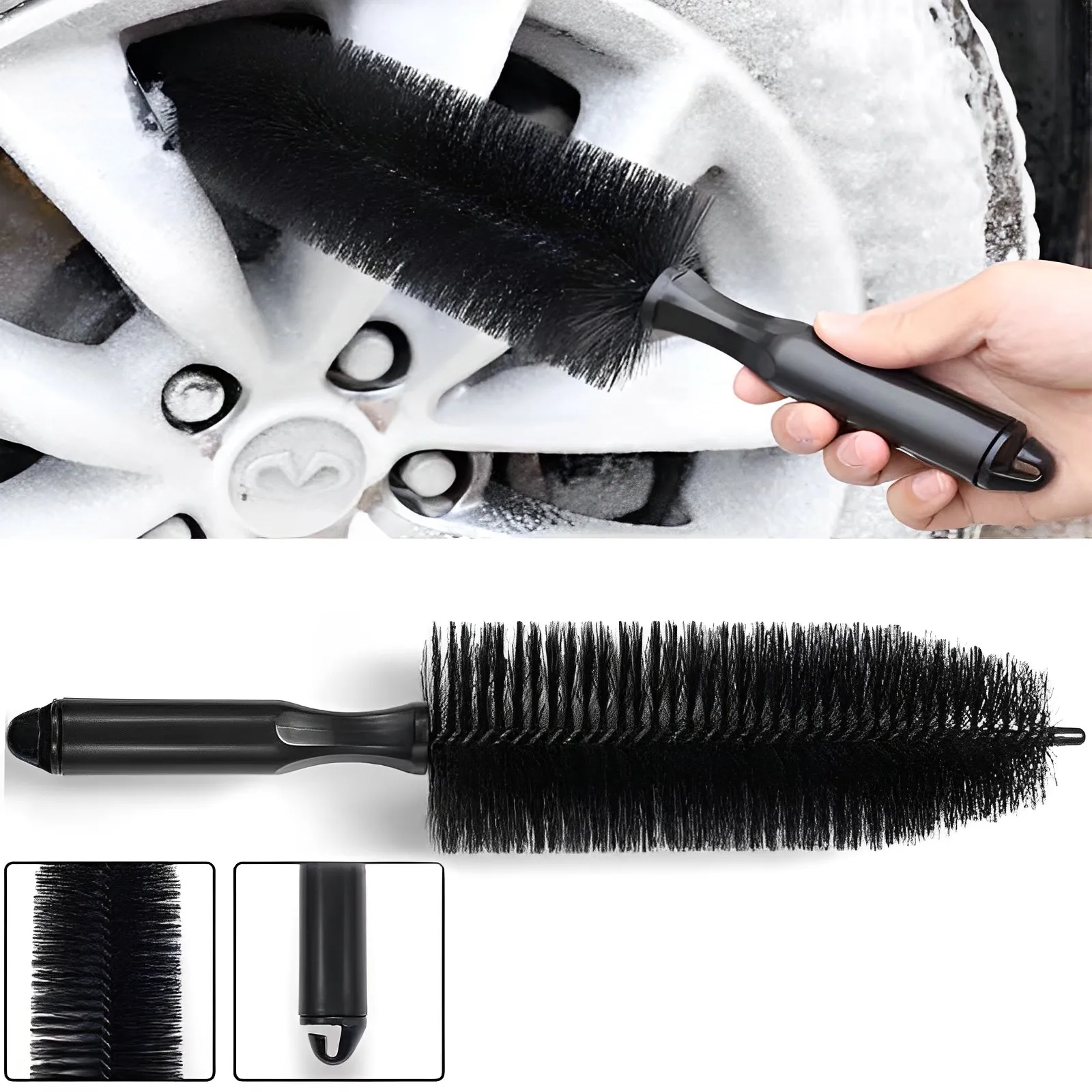 Auto Rad Reifen Waschen Reinigung Pinsel Auto Felge Wäscher Reiniger Duster Griff Auto Reifen Reinigung
