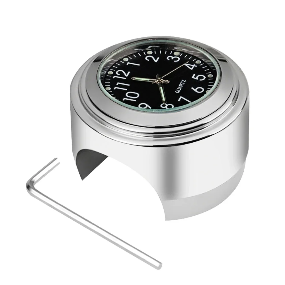 22-25MM Motorrad Uhr Thermometer Temp Gauge Wasserdichte Motorrad Zubehör Lenker Uhr moto styling Moto Zubehör