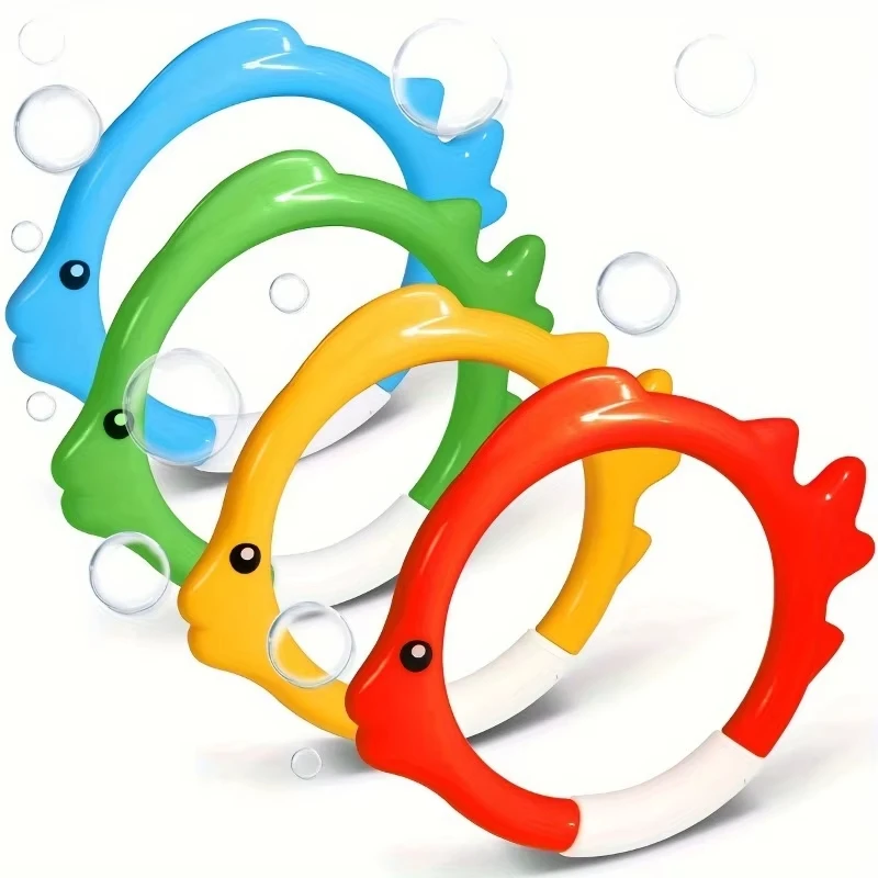 Unterwasser-Schwimmtrainingsset mit fischförmigen (4 Stück) – Bild 5