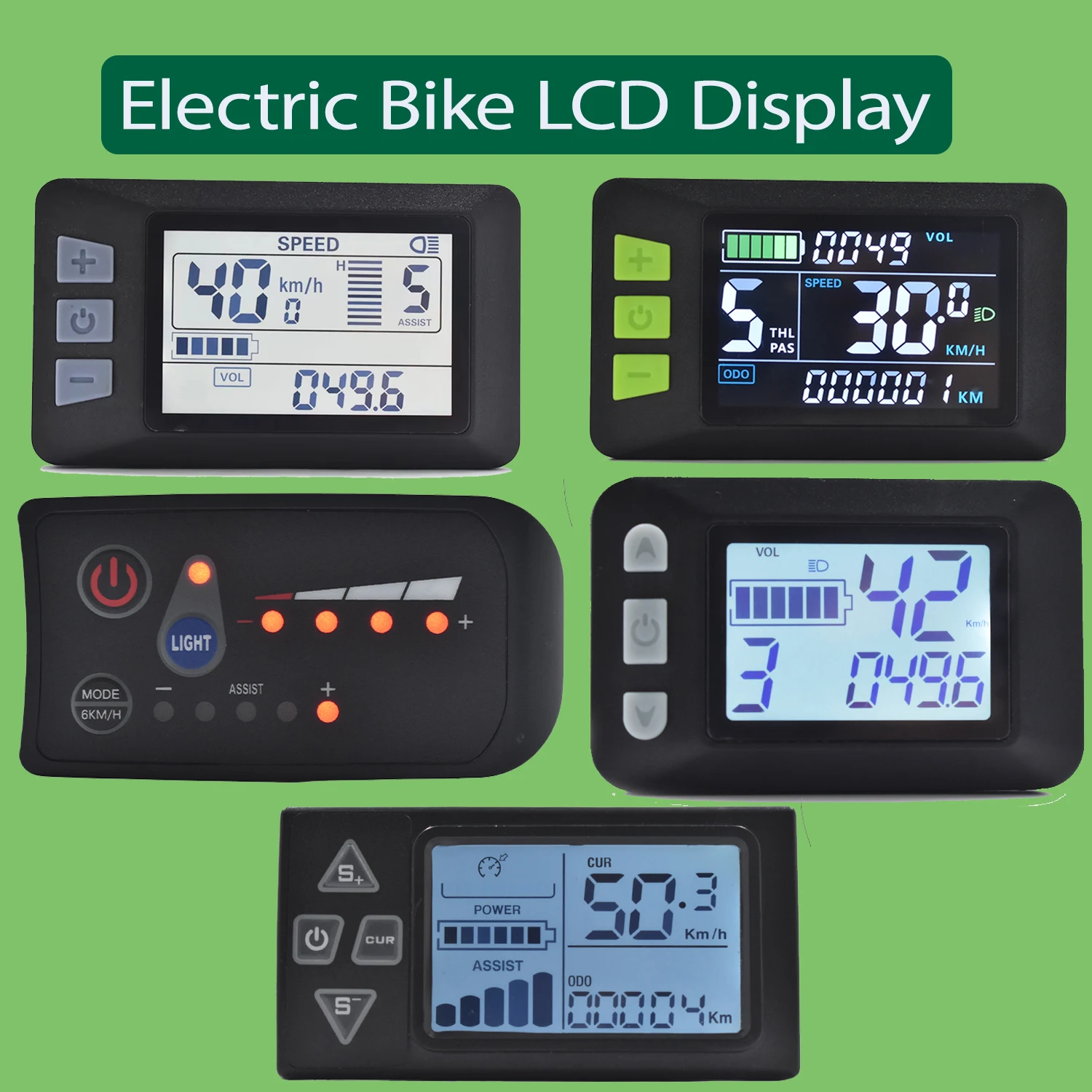 UART 2, multifunktionaler LCD-Bildschirm, elektrisches Fahrrad-Display, Computer, Fahrrad, regendicht