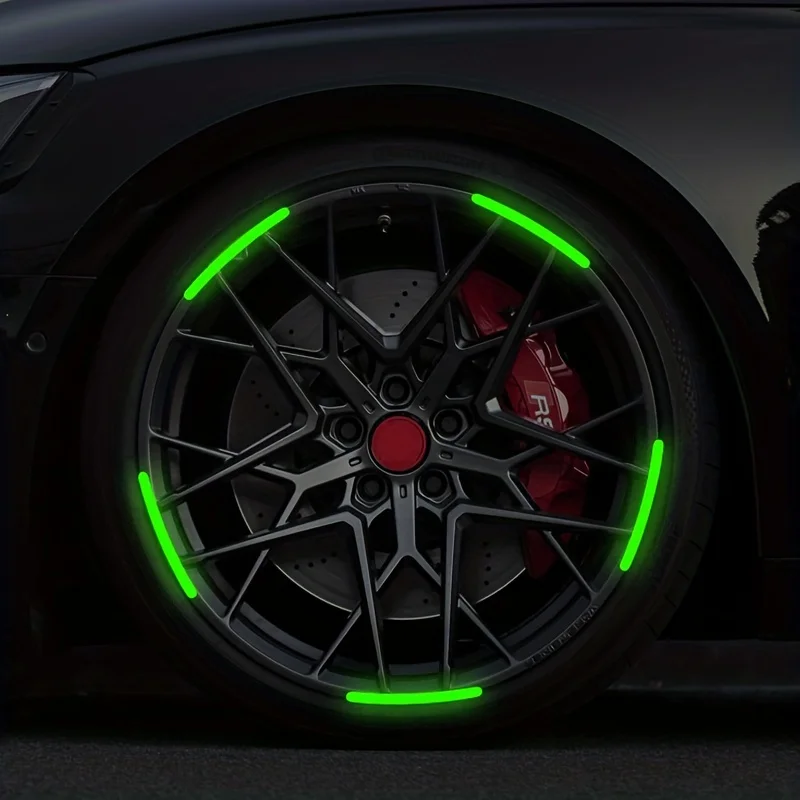 Auto Rad Leuchtende Aufkleber Reflektierende Aufkleber (20 Stück) – Bild 2