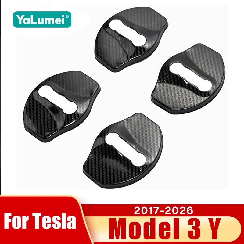 Tesla Modell 3 Modell Y 2017 2018 2019 2020 2021 2022 2023 2024 2025 2026 auto Türschloss Schutzhülle Trim