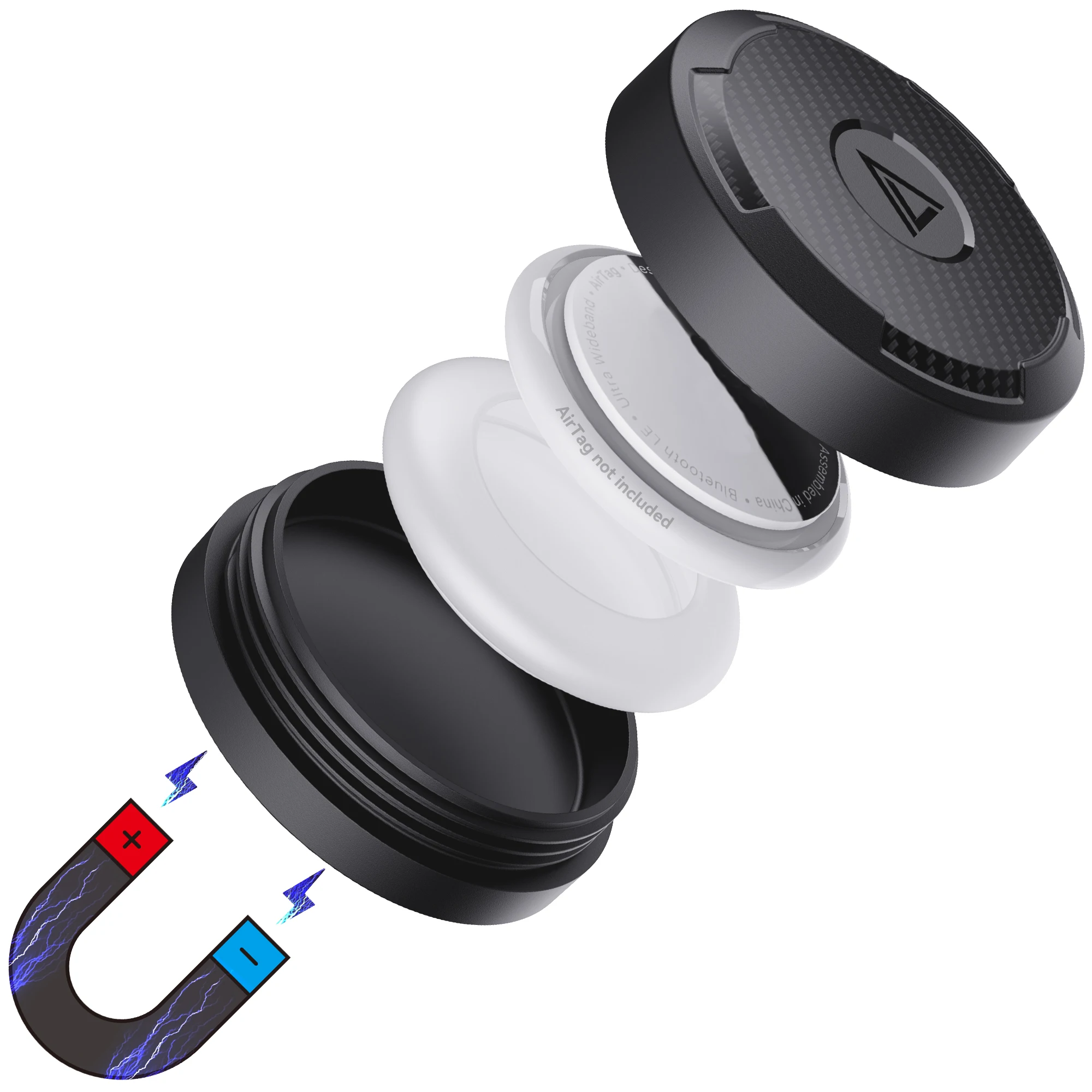 Apple Airtag Hülle Magnet Wasserdichter GPS-Tracker-Halter Airtags-Halter Magnethalterung versteckt für Auto