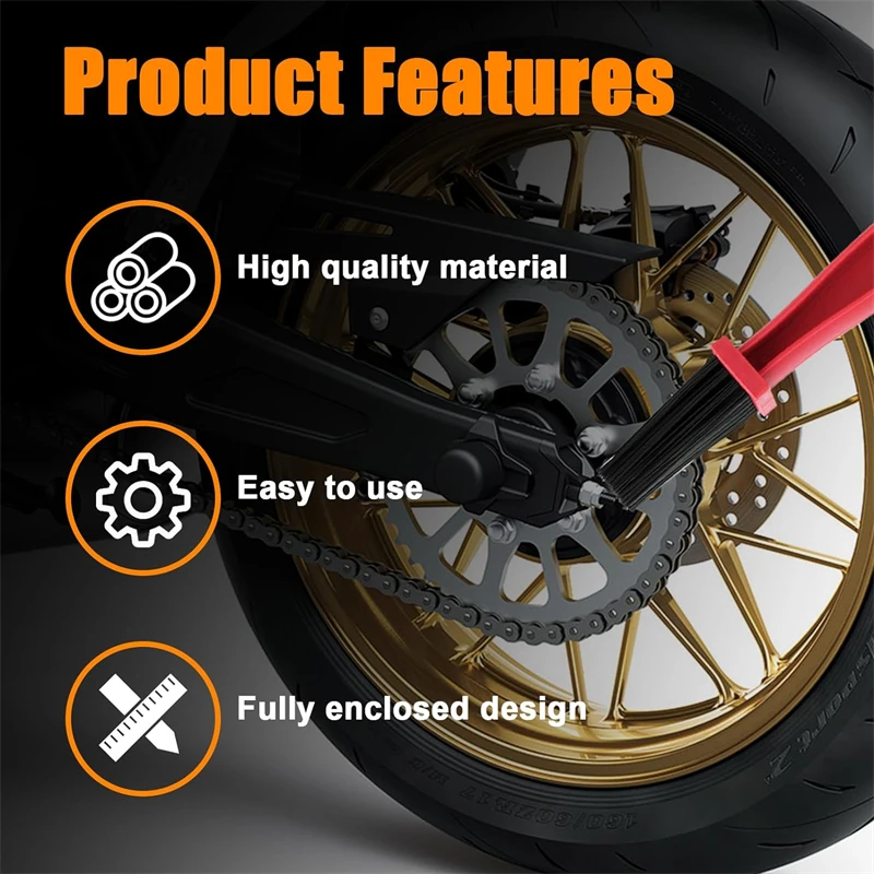 Motorrad Kette Waschmaschine Universal Felge Pflege Reifen Reinigung – Bild 4