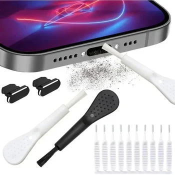 Handy-Ladeanschluss Staubstecker mit Reinigungsbürste für IPhone 15 14 13 16 Pro Max Plus Samsung Xiaomi IOS
