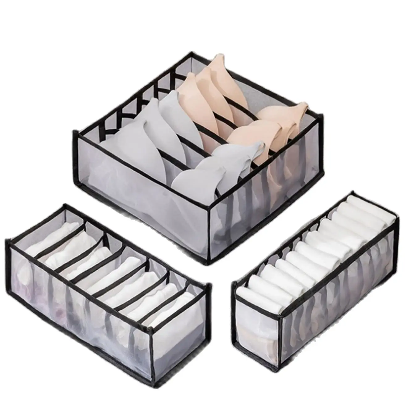 Schrank-Organizer für Socken, Zuhause, getrennte Unterwäsche-Aufbewahrungsbox, 7/9/11 Gitter