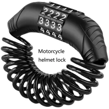 Universelles Motorrad- und E-Bike-Sicherheitsschloss mit Passwort-Drahtseil, Tragbares Diebstahlschutz-Schloss