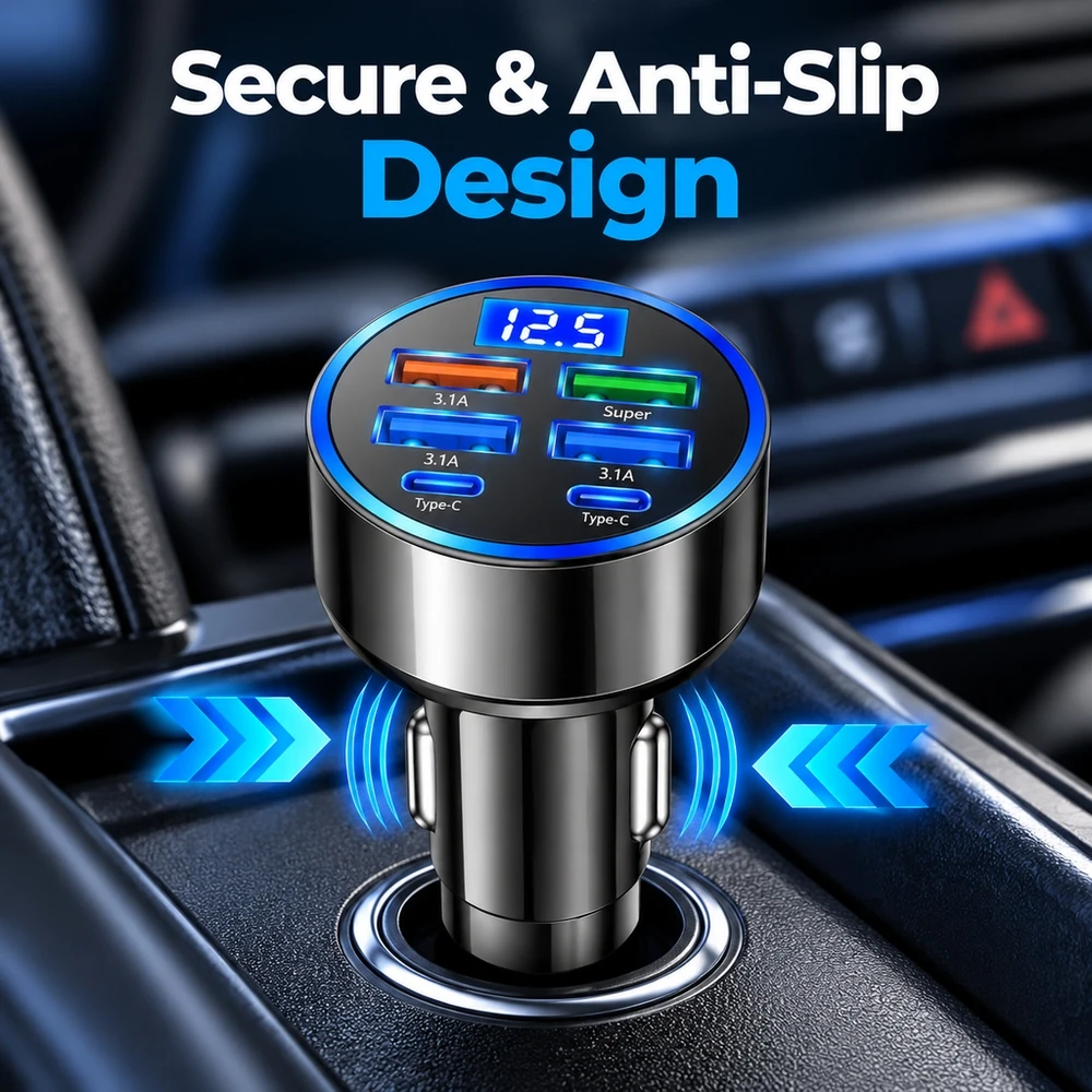 USB-Autoladegerät-Adapter wandelt Fahrzeuganschluss in USB um – Bild 4