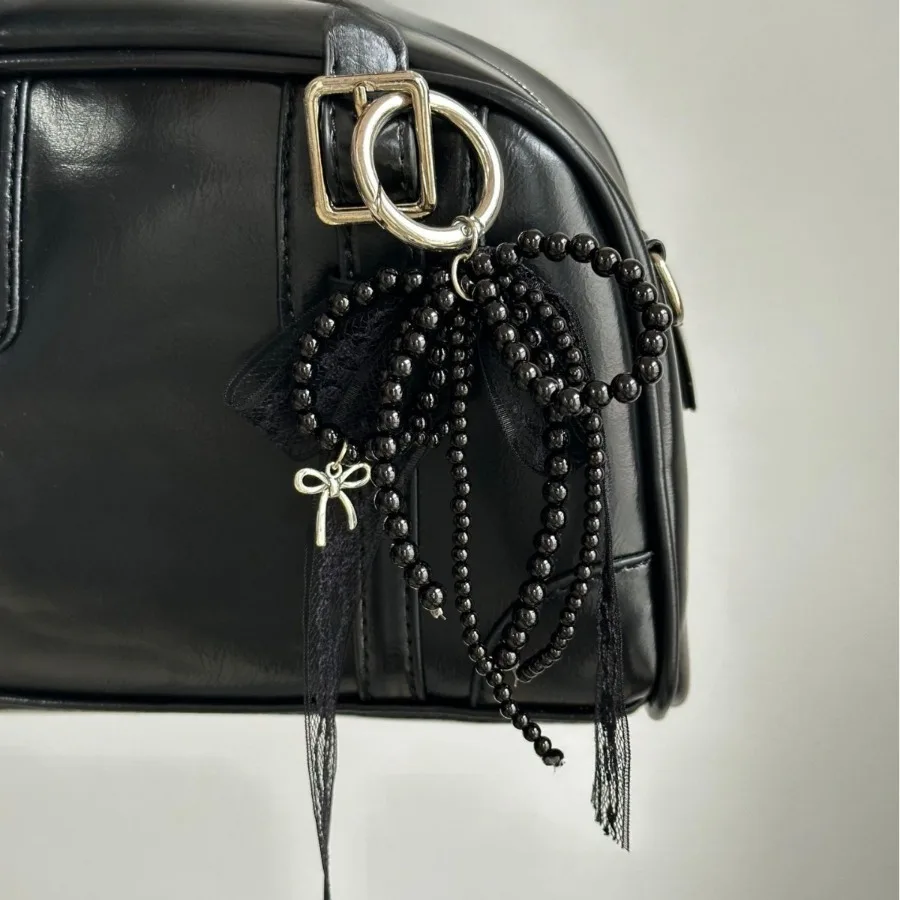 Perle Spitze Bogen Anhänger, modische Tasche Anhänger, Auto – Bild 5