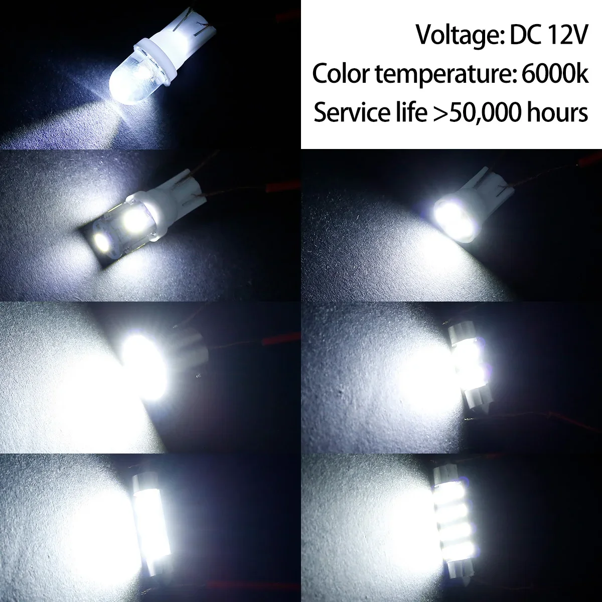 LED Auto Innenbeleuchtung T10 6000 K SMD LED Ersatz (42 Stück) – Bild 4
