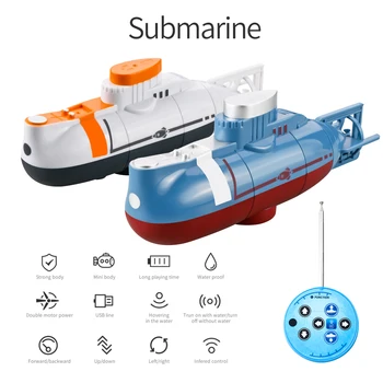 Mini RC U-Boot 0,1 m/s Geschwindigkeit Fernbedienung Boot Wasserdicht Tauchen Spielzeug Simulation Modell
