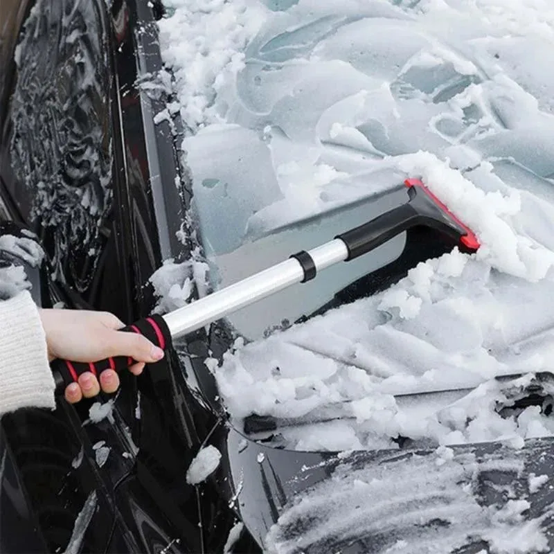 Ausziehbarer Schneebürsten-Eiskratzer aus Aluminium für die – Bild 2