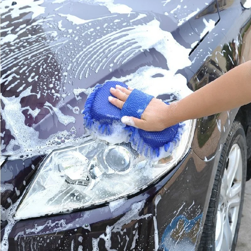 Auto Waschen Mikrofaser Chenille Auto Waschen Schwamm Pflege Waschen – Bild 3