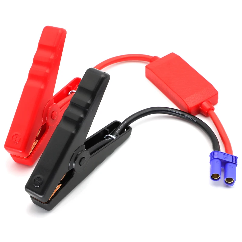 Starthilfekabel mit Klemmen, Booster-Kabel mit EC5-Stecker – Bild 2