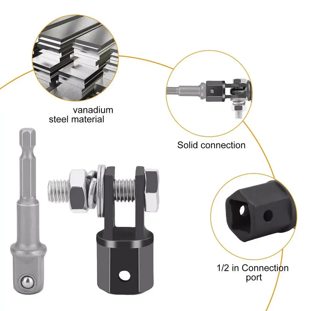 1/2 Zoll Scissor Jack Adapter Stahl Adapter Wrench Tool Automotive – Bild 2