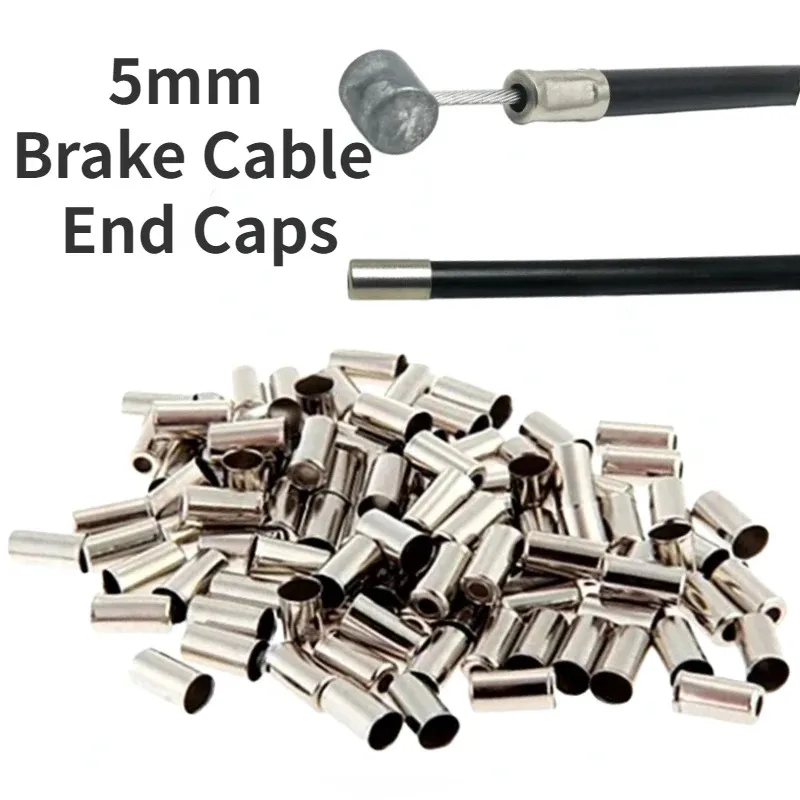 Fahrrad 5mm Brems Kabel Gehäuse Ferrule Kupfer End Kappen MTB Rennrad – Bild 3