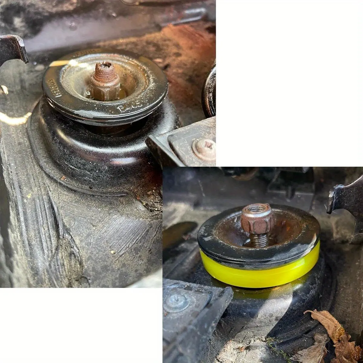 Gelb Suspension Stoßdämpfer Pads Auto Stamm Vorne Strut Top Mount Turm – Bild 4