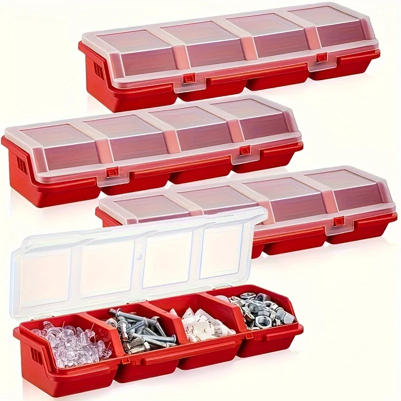 Organizer-Box mit mehreren Fächern für Schrauben (2 Stück) – Bild 3
