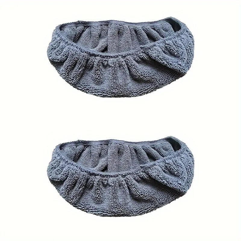 Wiederverwendbares Mopp-Ersatzpad, flaches Boden-Mopptuch, waschbares und langlebiges (2 Stück)