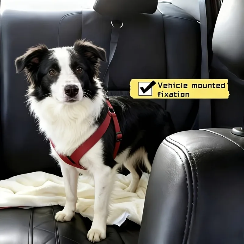 1 Verstellbarer Sicherheitsgurt für Hunde mit G-förmiger – Bild 5