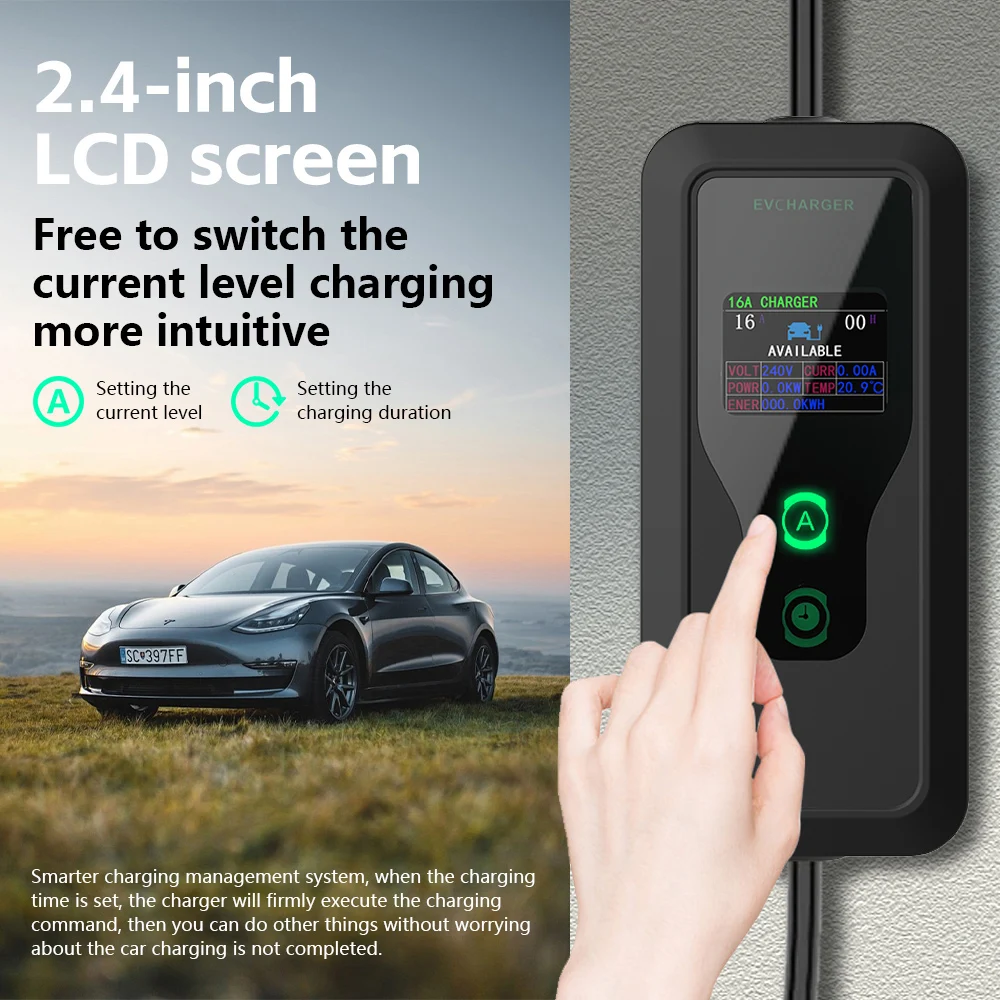 WUFEN Modell 2 110 V 1760 W EV-Ladegerät 1 Phase Typ 2 Elektroauto 5 m – Bild 4