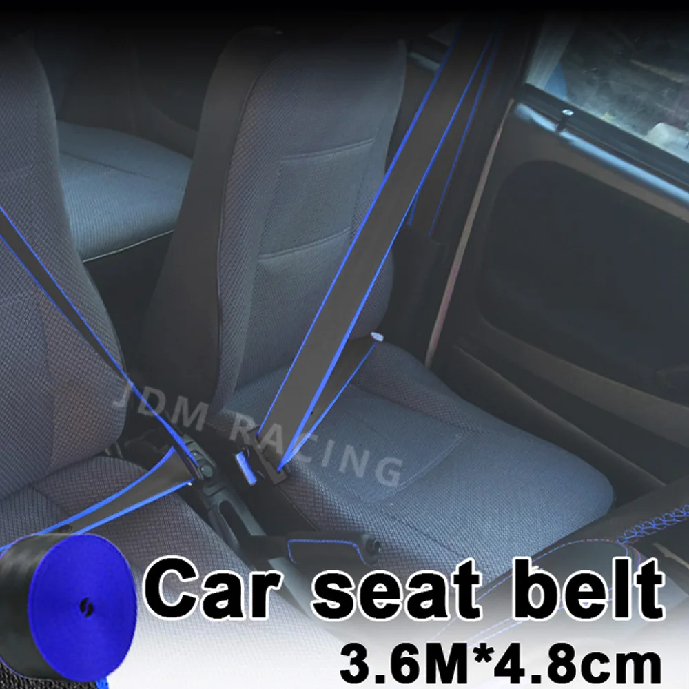 Universal 3,6 m Auto-stärkter Sicherheitsgurt Gurtband Stoff (5 Stück) – Bild 5