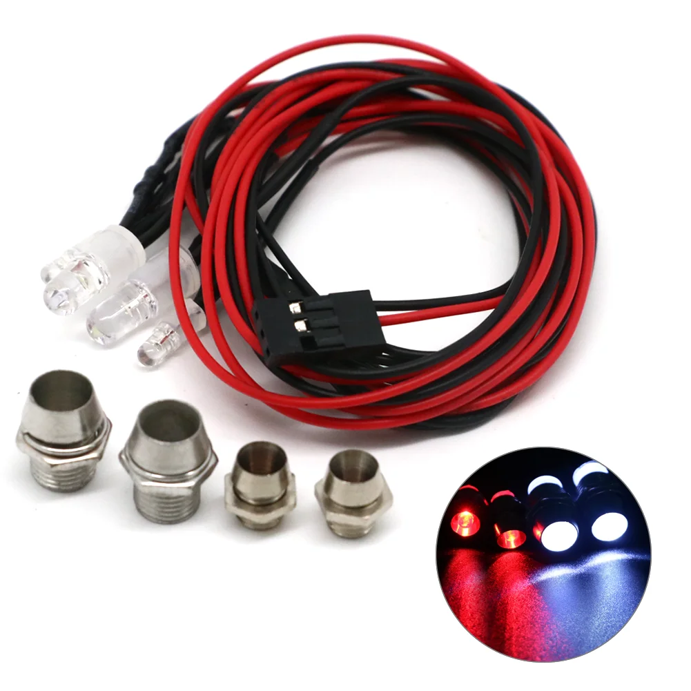 2/3/4/6/8 Lichter 70 cm Länge RC LED Nacht Scheinwerfer 3/5mm LED – Bild 5