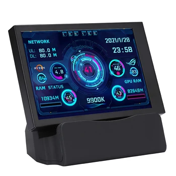 3,5 Zoll IPS USB-C Zweitbildschirm für CPU/GPU/RAM-Anzeige, AIDA64