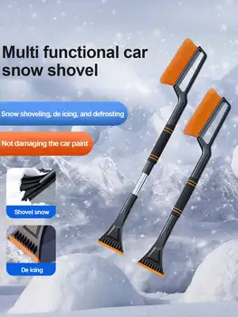 Multifunktionale Auto-Schneebürste, abnehmbare Auto-Schneebürste, Auto-Schneeschaufel, am Fahrzeug montierter