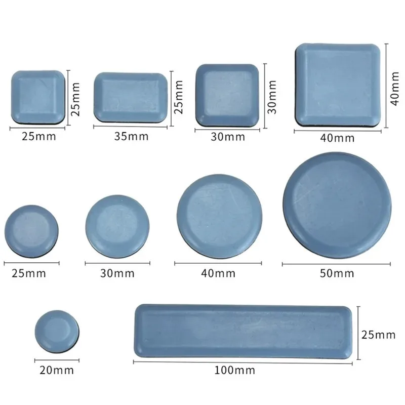 Möbel Bein Slider Pads Anti Scratch Einfach Bewegen Schwere (4 Stück) – Bild 5