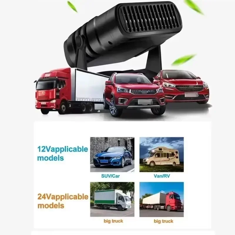 12/24 V Autoheizung, 2-in-1, Auto-Kühl- und Heizlüfter – Bild 3