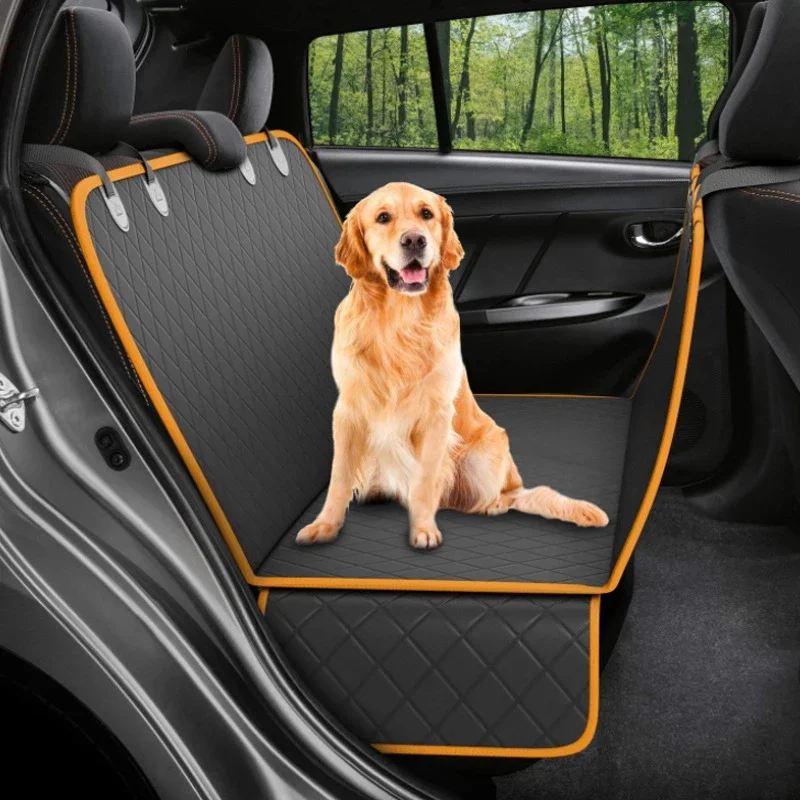 Hund Auto Sitz Abdeckung Wasserdichte Haustier Reise Träger Hängematte Hinten Zurück Schutz Matte Sicherheit