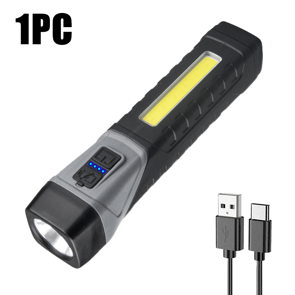 Multifunktionale Arbeitsscheinwerfer, magnetische LED-Taschenlampe, eingebauter Akku, wiederaufladbar über