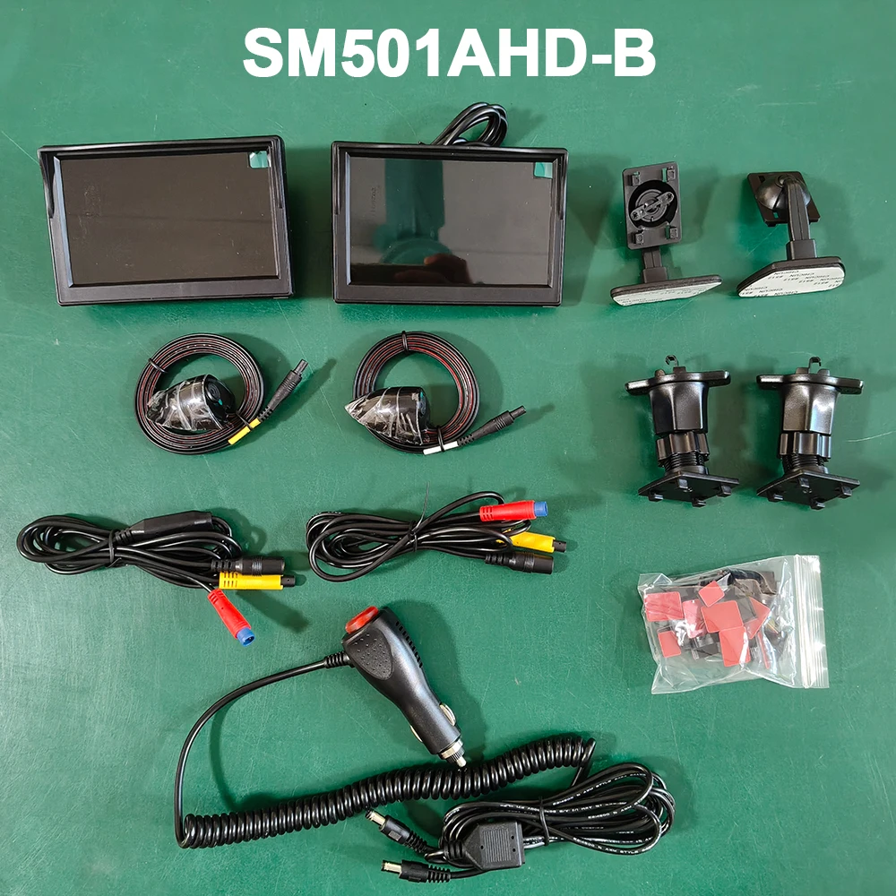 Auto AHD 5-Zoll-Digital-Seitenansicht-Überwachungsspiegelsystem – Bild 6