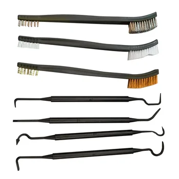 Reinigungswerkzeug, doppelseitiges Mini-Drahtbürsten-Set, Edelstahl, Messing, Nylon, Reinigung, Polieren