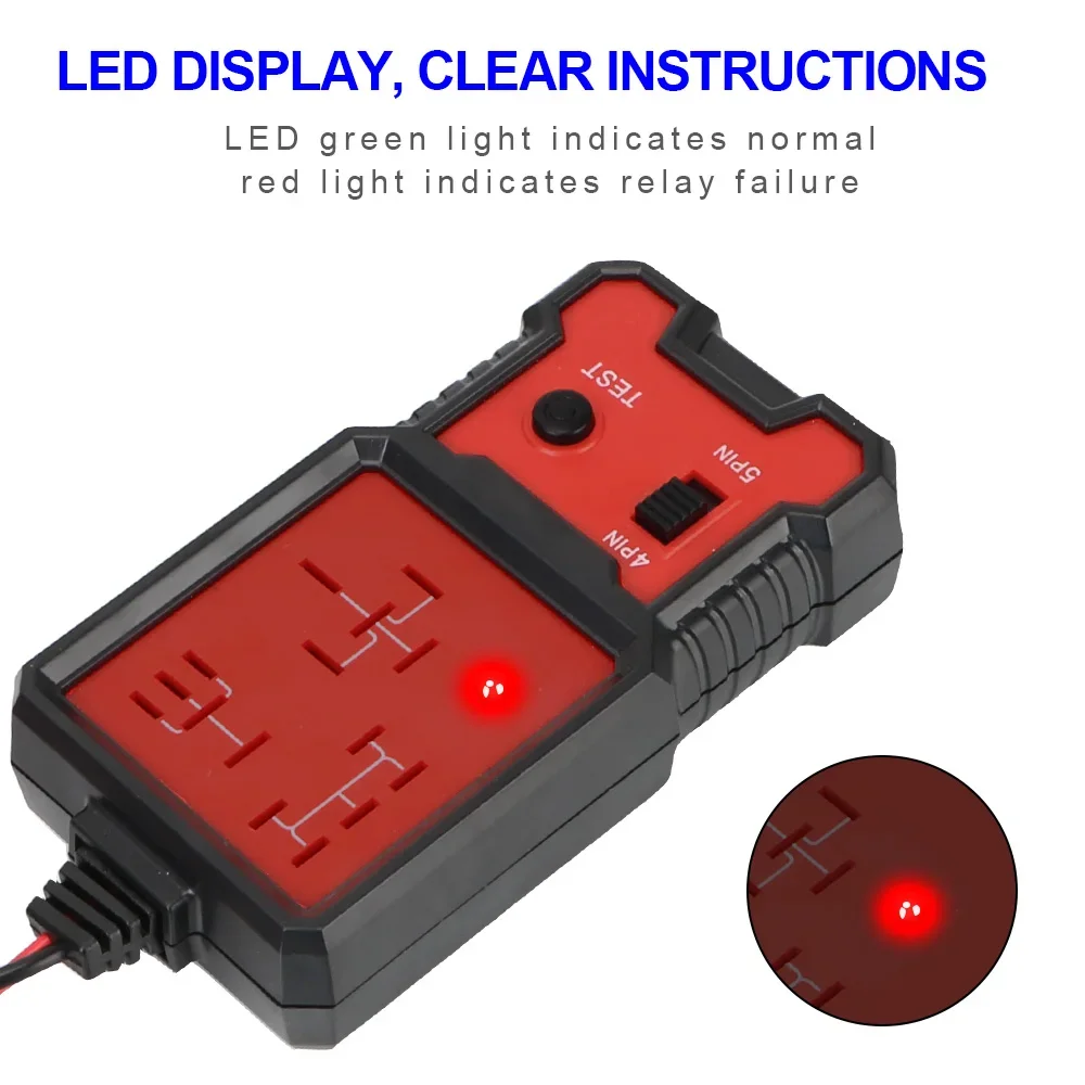 Auto Relais Tester Spannung Tester Universal 12V Auto Batterie Checker – Bild 3