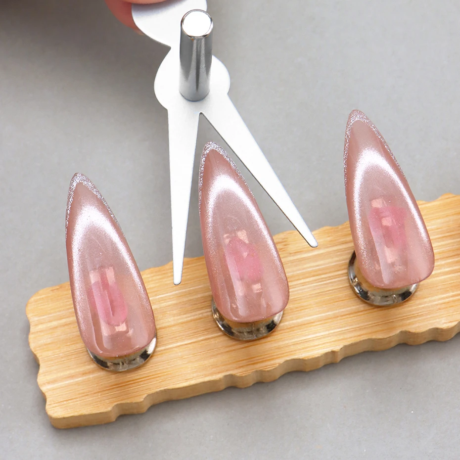 Cat-Eye-Nagel-Magnet-Werkzeug-Set, französische Tipps (6 Stück) – Bild 2