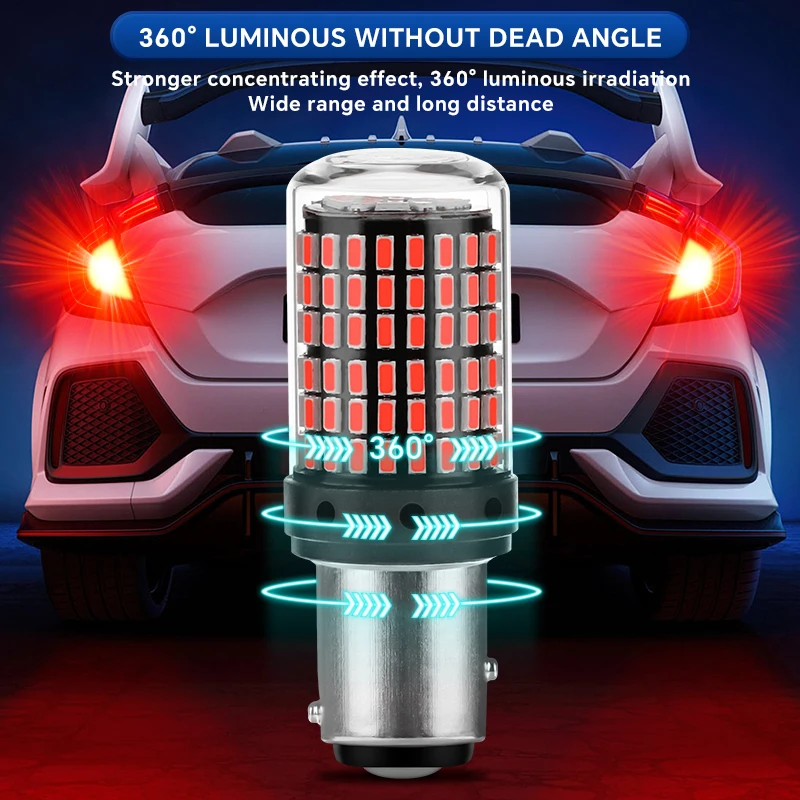YiRui 2 stücke 12-48 V Neue Led-lampen 144smd Lampe Reverse Blinker – Bild 5