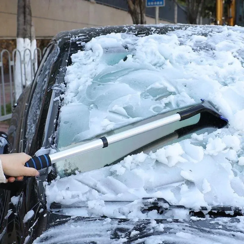 Ausziehbarer Schneebürsten-Eiskratzer aus Aluminium für die – Bild 3