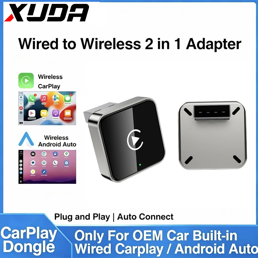 Kabelloser CarPlay Android Auto Adapter USB-Dongle Smart Mini Box Plug-and-Play Universal für VW Toyota Nissan