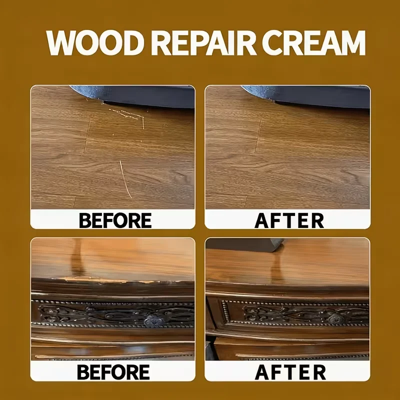 Holzreparaturpaste, Repariert Kratzer und Risse, Stellt die Farbe – Bild 5