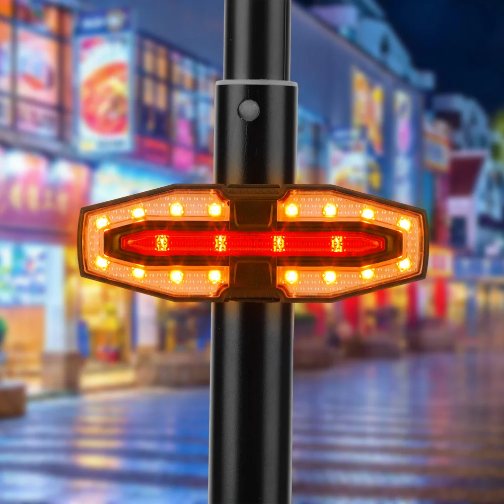 Blinker-Rückleuchte, USB wiederaufladbar, wasserdicht, E-Scooter – Bild 4