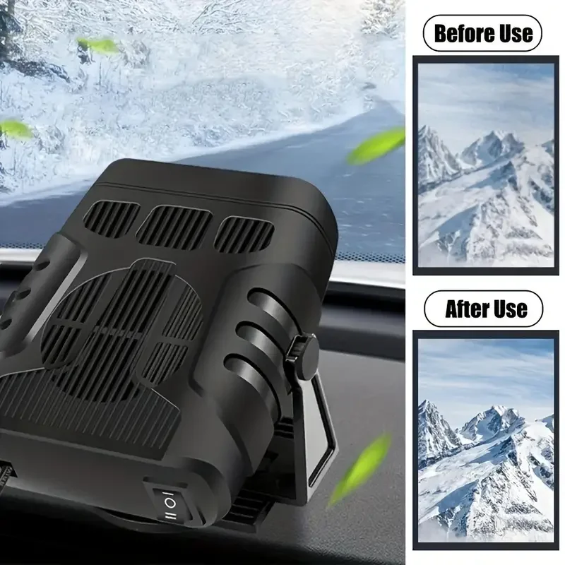 Elektrischer Autoheizlüfter 12V Tragbarer Entfogger Enteiser – Bild 4