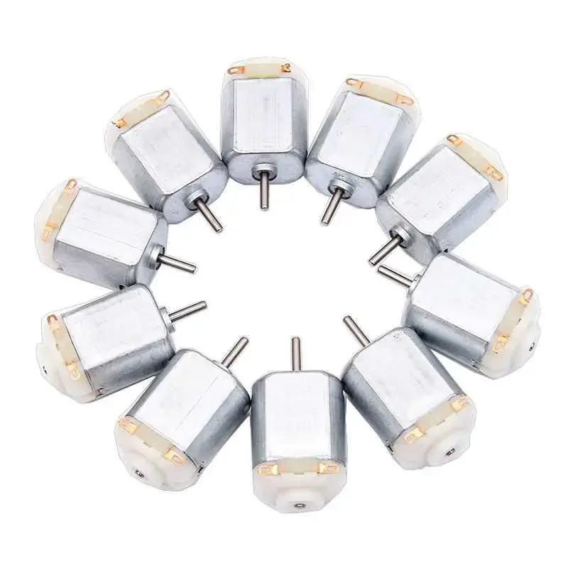 130 Micro DC Motor 3V-6V 8000 U/min Miniatur-Elektromotor Vierradmotor Kleine DIY-Spielzeuge Hobbys Smart Car