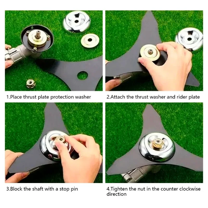Rasenmäher Gras Trimmer Kopf Adapter Mutter Befestigung Kit Rasenmäher – Bild 6