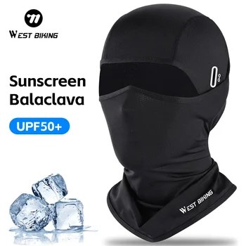 WEST BIKING Sommer-Radkappe aus Eisseide, atmungsaktive Anti-UV-Sturmhaube für Herren und Damen